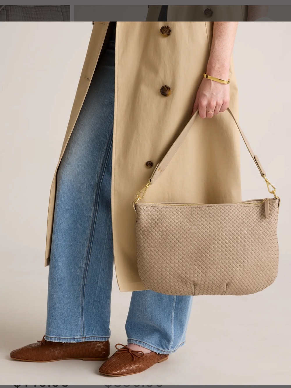 Quince Sloane handwoven shoulder bag - Picture 2 of 13
